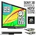 Sony 3D HDTV & 2 Pair Glasses and 3D Transmitter