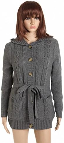 Zebella Womens Long Sleeve Hoodie Coat Cardigans Trench Sweater