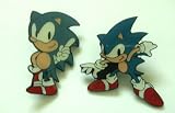 2 Super Sonic the Hedgehog Metal Pin Set