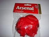 OFFICIAL ARSENAL F.C CRESTED RED & WHITE PARTY BALLOONS 12 PACK