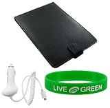 Leather Case and Car Charger for Amazon Kindle 2 Reading Device (Kindle NOT Included)