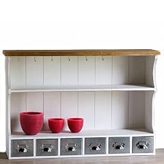 LANDHAUS WAND REGAL K�CHENREGAL MIT SCHUBLADEN weiss