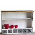 LANDHAUS WAND REGAL K�CHENREGAL MIT SCHUBLADEN weiss