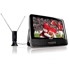 Philips PVD900/37 Portable 9-Inch LCD TV, Black