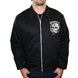 LUCKY 13 Booze Bikes Broads Hot Rod Skull Tattoo Work Jacket Mens Coat
