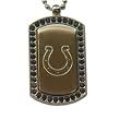 Indianapolis Colts Dog Fan Tag Necklace Team Colored Swarovski Crystals