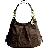 Coach Signature Mahogany Outline Maggie Hobo Purse