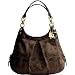 Coach Signature Outline Maggie Shoulder Bag Purse 16153 Mahogany