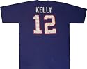 Buffalo Bills Jim Kelly Reebok Throwback Distressed T Shirt