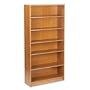 HON 1870 Series Bookcase, 6 Shelves, 36w x 11-1/2d x 72-5/8h, Medium Oak