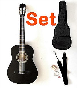 Akustik Gitarre schwarz im 