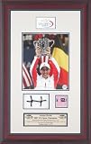 Justine Henin Framed 2007 US Open Photo, Net and Towel Piece