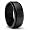 8MM Black Stainless Steel Spinner Ring Size 6
