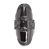 Jointed Armor Ring; 2L; Gunmetal; Stretches To Fit