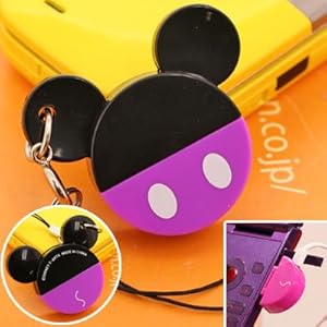 【クリックで詳細表示】ディズニー MuPods ミューポッズ 総合端末用キャラダプター パープル