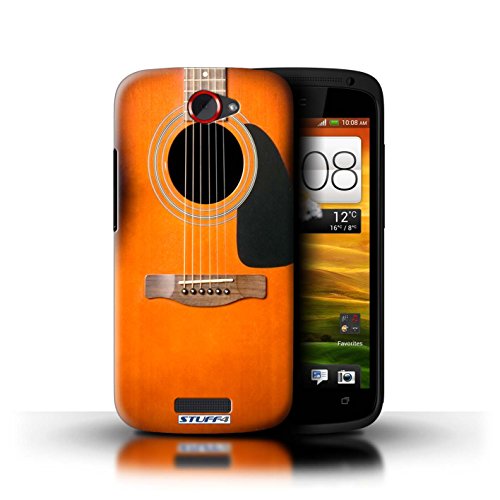 STUFF4 Phone Case / Cover for HTC One S / Sunburst Acoustic Design / Guitar Collection