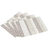 Lenox Opal Innocence Stripe Placemats, Set of 4, Platinum