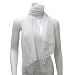 White Long Sheer Elegant Chiffon Scarf Wrap