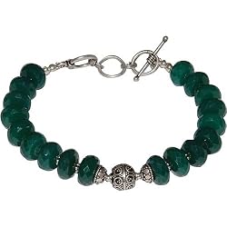 Tennis Bracelets for Women Sterling Silver Onyx Gemstone 9 inches (gnklcs331brclt)