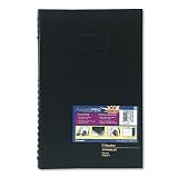 AccountPro Record Book, 12-1/2 x 7-7/8, 300 Pages, Hardbound, Black Cover REDA7903C01