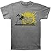 Sublime Men's Palm Trees With Sun Slim Fit T-shirt Grey