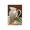 Large Jug Ceramic Lace Design