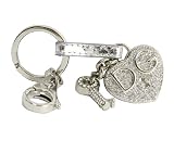 Dolce & Gabbana - Dolce & Gabbana Sparkling Lock And Key Heart Keychain BP1025-A8167-80998