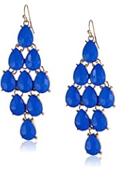 All Faceted Opaque Kite Shape Earrings