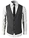 H2H Mens Formal Slim Fit Premium Business Dress Suit Lightweight Vests