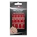 False Nails Bling Art French Fake Matte Red Squoval 24 Acrylic Medium Tips Glue