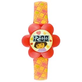 Dora the Explorer Kids' Orange Flower Power Digital Watch #DTE708