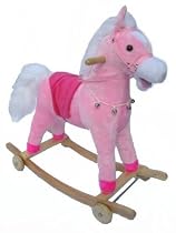 Rocking Horse Pink "Tinkerbell" with sounds & Flip over Wheels