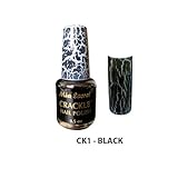 Mia Secret Crackle Nail Polish Black 0.5oz (CK1)