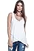Alexander + David Womens Slub Tank Top Loose Double Layer Knit Trapeze Blouse