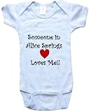 SOMEONE IN ALICE SPRINGS LOVES ME - ALICE SPRINGS BABY - City Series - White, Blue or Pink Onesie / Baby T-shirt