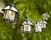 Old Fashioned Metal Moon Lantern Party String Lights
