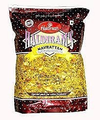 Haldiram's Navrattan , Delicious Hot & Spicy Blend of Savoury Noodles, Lentils, Peanuts, Puffed Rice and Sun Dried Potato Chips- 35.30oz, 1kg by Haldiram
