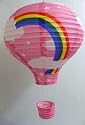 PINK Hot Air Balloon Ceiling Light (Lantern Lamp Shade)