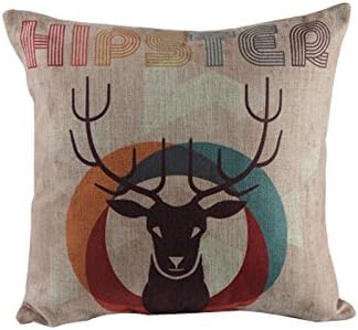 Salala HIPSTER Deer Design Decorative Square Cushion Covers Throw Pillow Cases