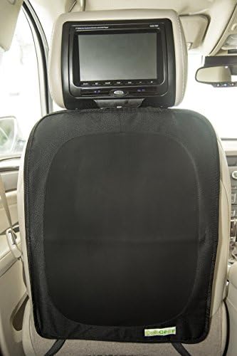 Premium Car Seat Back Protector - Kick Mat, Stain and Kid Proof Seat Cover, By Cubgear, Black