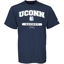 Russell Connecticut Huskies (UConn) Navy Blue Hockey T-shirt
