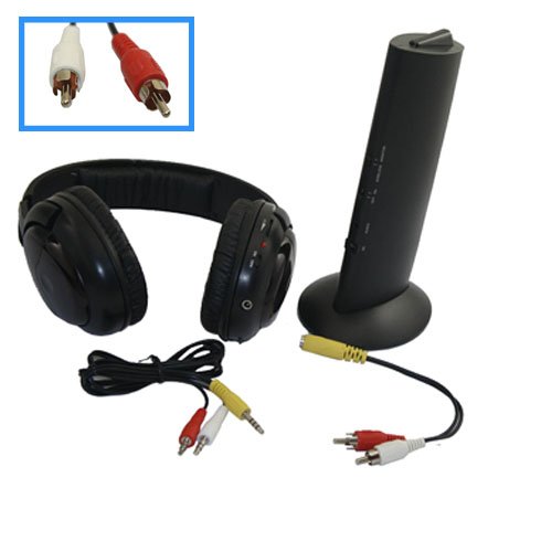 6 in 1 Wireless Earphone Headphone FM PC TV HDTV