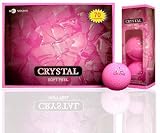 Ladies Crystal Golf Balls 1 Dozen – Pink