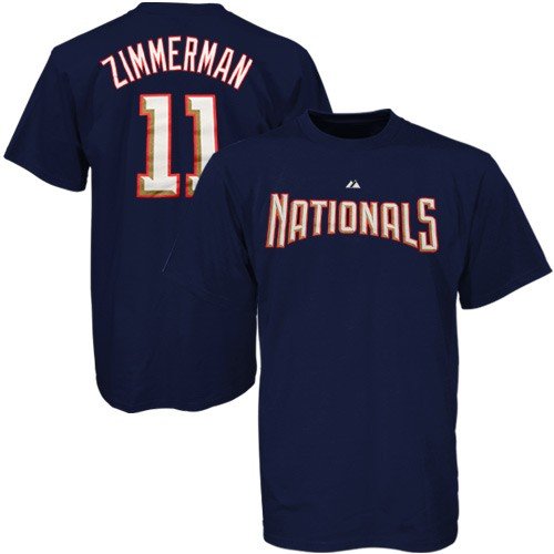 Ryan Zimmerman Washington Nationals Name and Number T-Shirt (XX-Large)