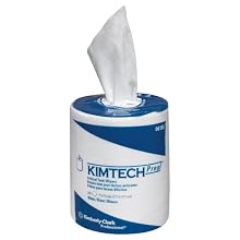 Kimberly-Clark Kimtech Prep 06193 Scottpure Disposable Center Pull Roll Jr Critical Task Wiper, 7" Length x 7" Width, White (6 Rolls of 225)