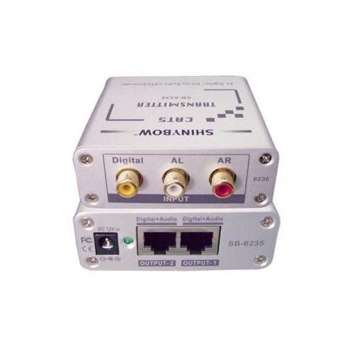 Shinybow - SB-6235T - Cat5 Composite Video, Digital & Stereo Audio Transmitter