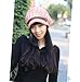 ArRord Braided Women Lady Warm Rageared Baggy Winter Beanie Knit Crochet Ski Hat Cap (Pink)