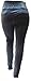 BLA Blue HIGH Waist Womens Plus Size Denim Jeans W/Back Elastic Waist Skinny Leg