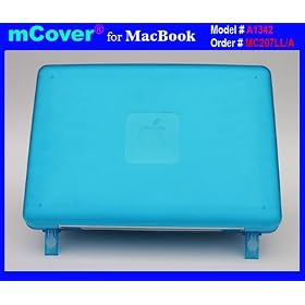 Aqua mCover® Hard Shell Cover Case for Unibody White MacBook 13-inch (Model No. A1342, Order # MC207LL/A, released after Oct. 20, 2009)