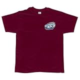 Crest Print Logo T-Shirt - Burgundy